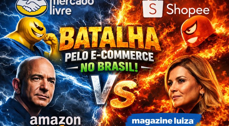 Amazon encosta no Mercado Livre em disputa com Shopee e Magazine Luiza no e-commerce brasileiro